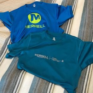 Lot of 2 Merrell Select Wick Hiking Shirts Size Medium